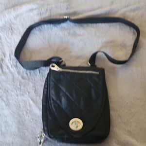 Baggallini Black Quilted Crossbody Bag